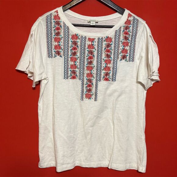 Sundance Tops - Sundance Women's Floral Embroidered Blouse Size‎ L